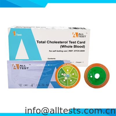 قیمت خوب OTCH-404H -- کارت آزمایش کلسترول با دقت بالا (کل خون) آنلاین