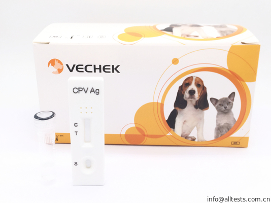Good price کیت تست آنتی ژن Rapid Canine Parvovirus (Cpv) ، کاست تست سریع رنگ سفید با پنجره آزمایش آنلاین