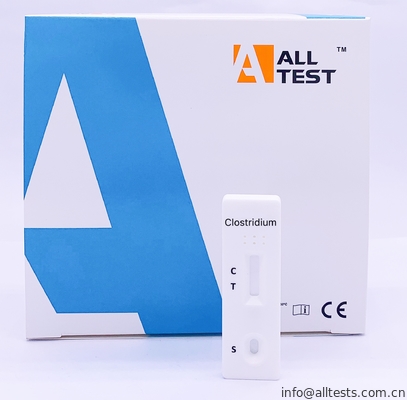 Good price سنجش ایمونوکروماتوگرافی سنجش جریان لترال CE با استفاده از Clostridium difficile GDH کاست تست سریع آنلاین