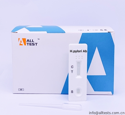 Good price کاست تست سریع آنتی بادی H. pylori (کل خون / سرم / پلاسما) با CE آنلاین