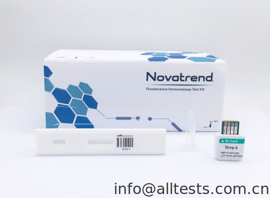 قیمت خوب استفاده از کیت تست Streptococcus pyogenes با حساسیت بالا توسط آنالایزر ایمنی سنجی فلورسانس فلورسانس Novatrend در سواب انسانی آنلاین