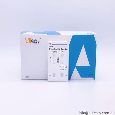 Good price کاست تست سریع و کامپوزیت سیفیلیس / HIV 1.2.O با کیفیت بالا Combo Rapid / Serum / Plasma آنلاین