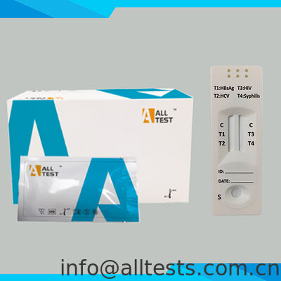 قیمت خوب تست سریع ترکیبی HBsAg/HCV و HIV/سیفلیس با زمان خواندن ۱۵ دقیقه، دقت بالا برای نمونه خون کامل/سرم/پلاسما آنلاین
