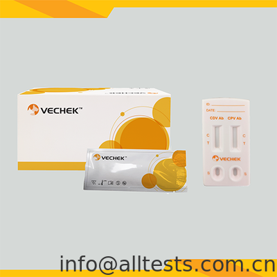 قیمت خوب کاست تست سریع ترکیبی آنتی بادی CDV + CPV برای دیستمپر سگ و پاروویروس با زمان خواندن 10 دقیقه و دقت بالا آنلاین