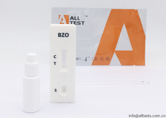 Good price کیت تست سوء مصرف مواد مخدر Oxazepam BZO کاست یک مرحله ای کاست OEM ISO13485 / CE در کل خون / سرم / پلاسما آنلاین