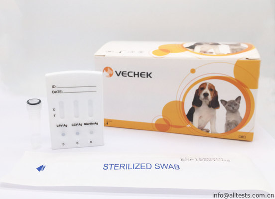 Good price Canine CPV + CCV + Giardia Lamblia آنتی ژن Combo Rapid Rapid Rapid Rapid Kast آنلاین