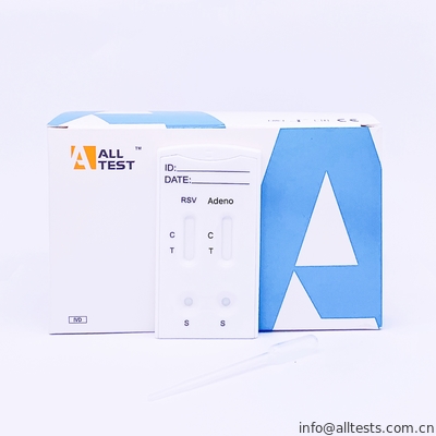 Good price کاست تست سریع Adenovirus & Rsv Combo Rapid، کیت تست تشخیصی Ce تأیید شد آنلاین