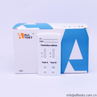 Good price سنجش ایمونوکروماتوگرافی سنجش جریان جانبی جانبی CE Clostridium difficile Toxin A + Toxin B Combo Rapid Test آنلاین